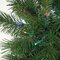 Noble Flat Christmas Tree - 300 Multi - Colored LED Lights - Wire Stand