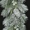 6' Flocked Longleaf Garland with Pine Cones - Silver Ice Twigs