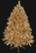 5 feet Gold Tinsel Laser Christmas Tree - Full Size - 450 Clear Lights - Wire Stand