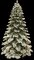 9' Flocked Mountain Pine Christmas Tree - Full Size - 800 Warm White LED Lights