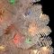 7.5' White Pencil Christmas Tree - 400 Clear and Multi - Colored Lights
