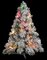 30" Flocked Mini Christmas Tree - Medium Flocked - 50 Multi - Colored Lights