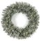 36 inches Frosted Mixed Wreath - 100 Warm White LED Lights - 36 inches Width