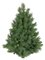 3' Mixed Pine Wall Half Christmas Tree - 137 Green Tips - 23" Width - No Stand