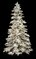 12' Heavy Flocked Snow Christmas Tree - Full Size - 1,100 Warm White LED Lights