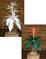 2 feet Canvas Flame Bromeliad Plant in Painted or Natural Colors