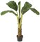 3 feet Banana Palm - Synthetic Trunk - 4 Fronds - 1 Bud - Green - Weighted Base