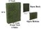 Faux Life Like Plastic Boxwood Fence - 58 inches Height - 45 inches Wide - 12 inches Depth Green