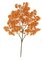 25 inches Mini Gingko Branch - 140 Orange Leaves