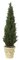 6 feet Polyblend Cedar Pine Tree 16 inches Wide - Synthetic Trunk - 2,492 Green Leaves - Weighted Base