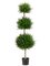 EF-214  4 feet Canadian Cypress Triple Ball Topiary Green Indoor/Outdoor(Price is for a 2pc set)