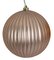 Matte Rose Gold Pumpkin Ball With Glitter | 4 Inch, 6 Inch, Or 8 Inch