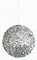 Silver Diamond Sequined/Glittered Ball Ornaments | 4" to 12" Sizes