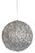 Silver Diamond Sequined/Glittered Ball Ornaments | 4" to 12" Sizes