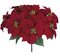 VELVET RED Or White FABRIC Poinsettia Bushes