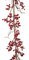 70" Red Berry Twig Garland