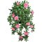 EF-34P 34 inches Hanging Outdoor UV Rated Artificial Pink Azalea Bush 12 Flrs 15 Buds