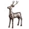 28.4"Hx20.5"L Standing  Reindeer  Antique Silver