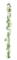 6 feet Wisteria Garland - 9 Flowers - White