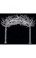 8.25' x 9' Crystal Arch Christmas Tree with LED Lights