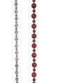 7.5 FOOT ANTIQUE MINI BALL GARLAND | ANTIQUE SILVER OR ANTIQUE RED