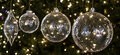 Shiny Transparent Ball or Finial Ornaments