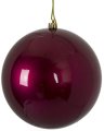 Earthflora's 6 Inch Pearl Gloss Ball Ornaments - Burgundy