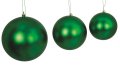 GREEN MATTE BALL ORNAMENTS - 4 INCHES TO 15 INCHES