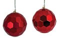 5 Inch Red Matte or Reflective Honeycomb Ball Ornament