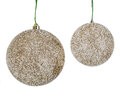 Champagne & White Beaded Ornaments | Ball, Finial, Or Onion Ornaments