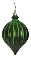 6 Inch Matte/Glitter Onion Finial Ornament | Chocolate Mocha, Rose Gold, Dark Green, Silver