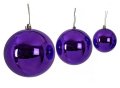 REFLECTIVE PURPLE BALL ORNAMENTS | 4 INCHES, 6 INCHES, OR 8 INCHES
