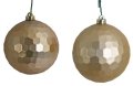 MATTE LIGHT GOLD HONEYCOMB BALL ORNAMENT | 5 INCH OR 6 INCH SIZES