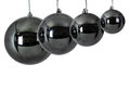 Reflective Charcoal Ball Ornaments | 4", 6", 8", 10" Sizes