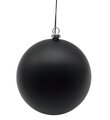 Matte Black Ball Ornaments | 4 Inch Or 6 Inch Sizes