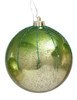 Mercury Glass Finish Green/Gold Ombre Ornaments | 4", 6", or 8"