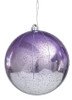 Mercury Glass Finish Purple/Silver Ombre Ornaments | 4", 6", or 8"