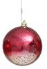Mercury Glass Finish Burgundy Ombre Ornaments | 4", 6", or 8"
