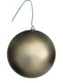 Matte Olive Brown Ball Ornaments | 4" to 10" Sizes
