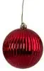 Fire Retardant Reflective Pumpkin Ball Ornament In Red, Green, Champagne Gold, Or Silver