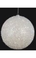 Beaded/Glittered Ball White