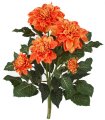 22 inches Dahlia Bush - 6 Flowers - Bare Stem - FIRE RETARDANT