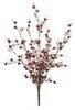 23" Glittered Mini Blossom Bush | Red or White