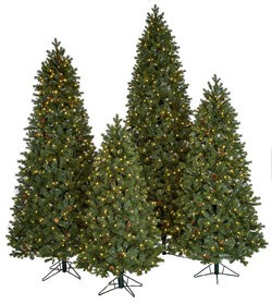 Slim Size PE/PVC Mixed Needle Spruce Trees with Pine Cones