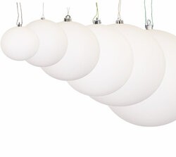 Matte White Ball Ornaments | 4" to 15" Sizes