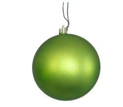 Apple Green Matte Ball Ornaments | 4" to 12" Sizes