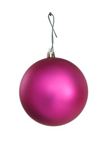 Matte Raspberry Ball Ornaments | 4" to 12" Sizes
