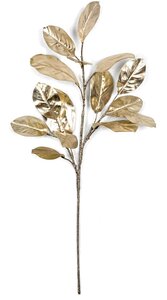 37" Metallic Magnolia Leaf Spray | 8 Colors Available