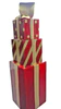 67 Inch X 18 Inch Fiberglass 3 Tiered Stacked Gift Boxes