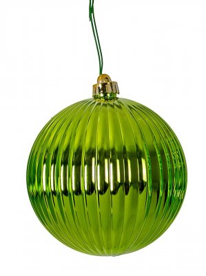 Apple Green Reflective Pumpkin Ball Ornaments | Fire Retardant | 6 Inch Or 8 Inch